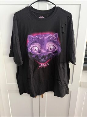 K Pop Derpy Black Graphic Tee Size Oversized Small